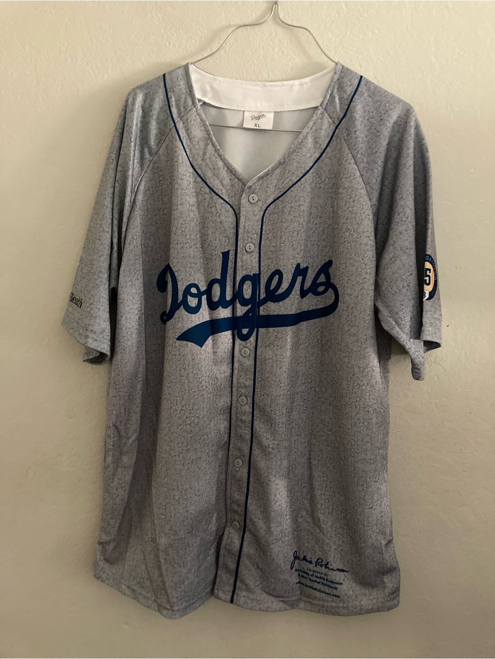 Los Angeles Kids Grey Button-Front Jersey